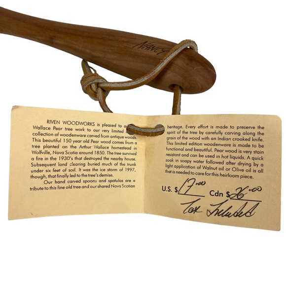 Riven Woodworks Limited Edition Wooden Spatula - Picture 6 of 8